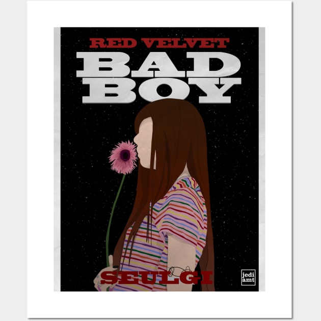 RED VELVET SEULGI  "BAD BOY" POSTER STYLE Wall Art by Jedi_amt